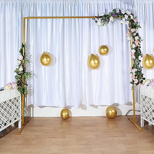 8' x 8' Gold Square Metal Arch - Your Private Bar