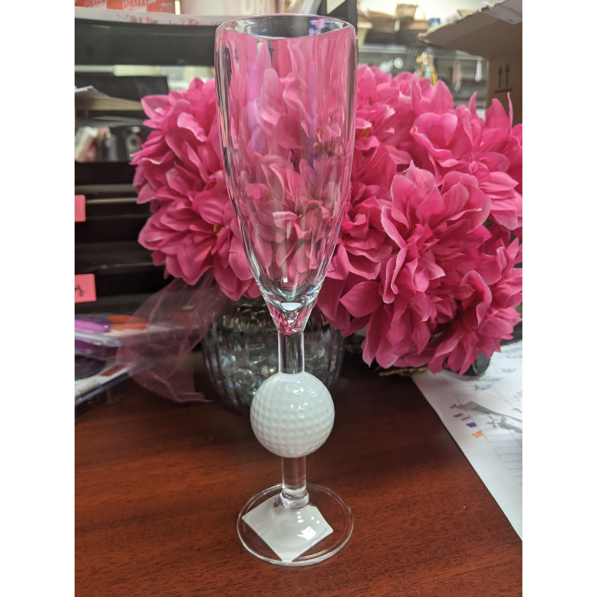 Golf Ball Champagne Glass-Your Private Bar