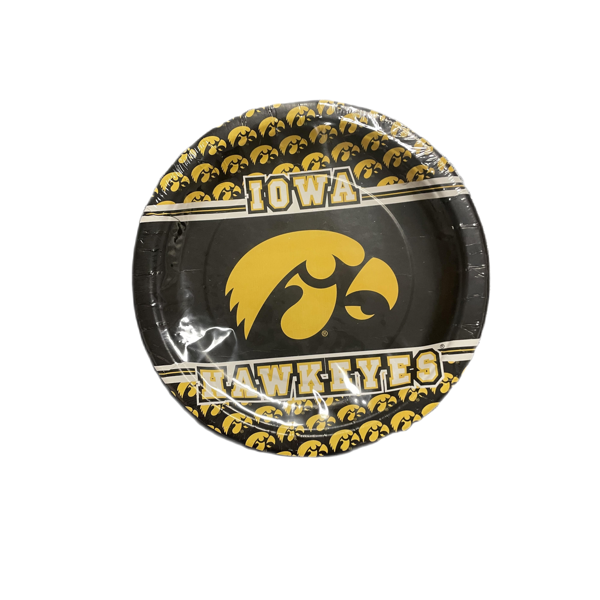 Iowa Hawkeyes Paper Plates (8ct) (9in)-Your Private Bar