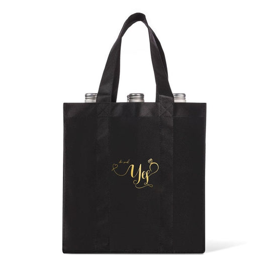 She Said Yes 6-Bottle Wine Tote Bag