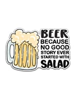 Beer Not Salad - Vinyl Sticker - Your Private Bar