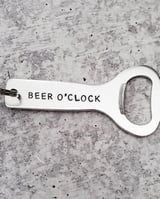 BEER O'CLOCK Bottle Opener Keychain - Your Private Bar