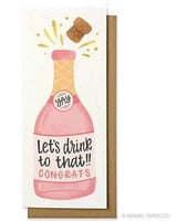 Champagne Congrats Card - Your Private Bar