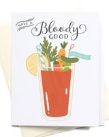 Have a Bloody Good Birthday! Bloody Mary Greeting Card - Your Private Bar