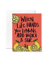 Lemons and Vodka Card - Your Private Bar