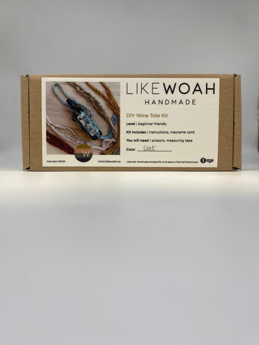 LikeWoah Handmade DIY Wine Tote Kit - Your Private Bar