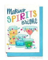 Making Spirits Bright Holiday Card - Your Private Bar