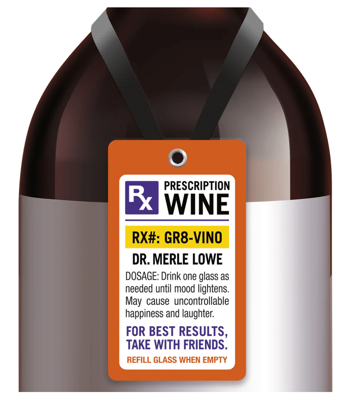 Rx Wine Wine Bottle Gift Tag *Blow Out* - Your Private Bar