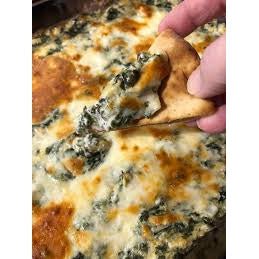 Spinach & Artichoke Dip with Pita Chips - Your Private Bar