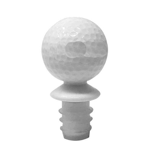 White Real Golf Ball Size Bottle Stopper - Your Private Bar