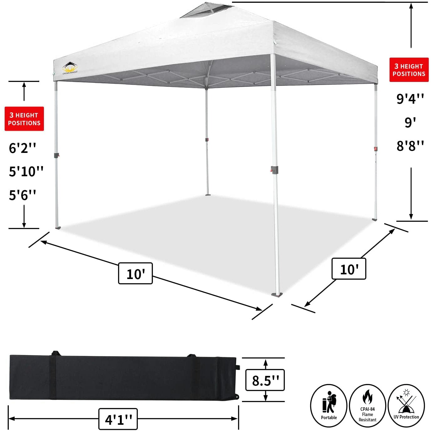 10'x10' Crown Shades Canopy-Your Private Bar