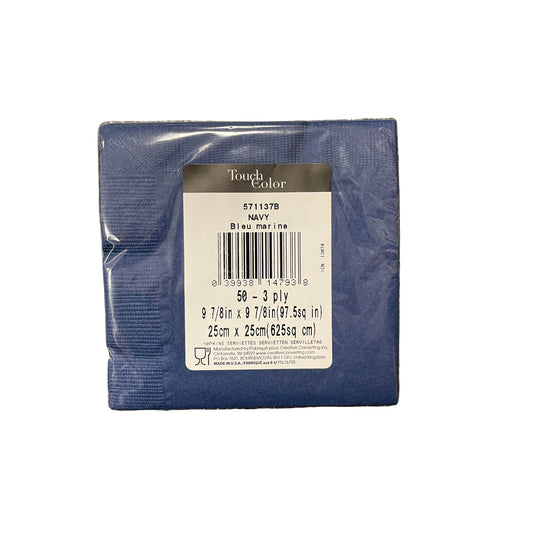 Blue Napkins (50ct) (3Ply)-Your Private Bar