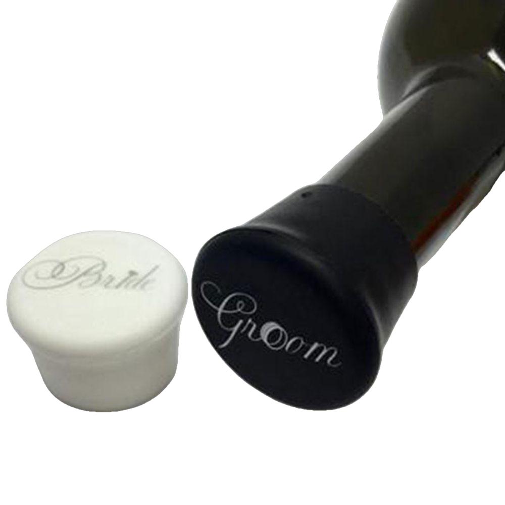 Bride N Groom Wine Caps Set-Your Private Bar