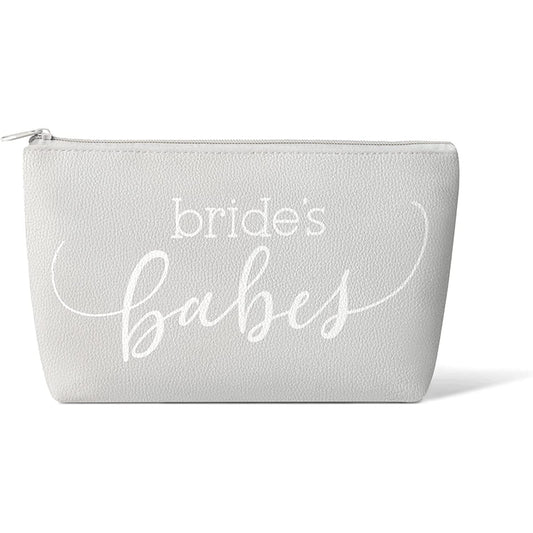 Bride's Babes Faux Leather Makeup & Toiletry Bag-Your Private Bar