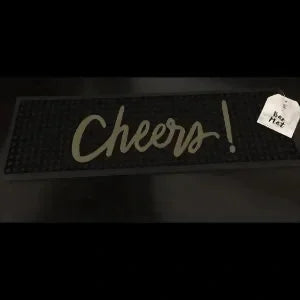 "Cheers!" Rubber Bar Mat-Your Private Bar