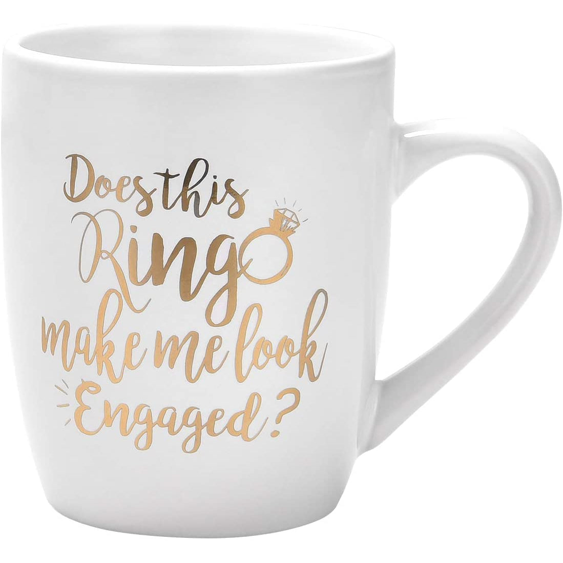 Does This Ring Make Me Look Engaged Coffee Mug-Your Private Bar
