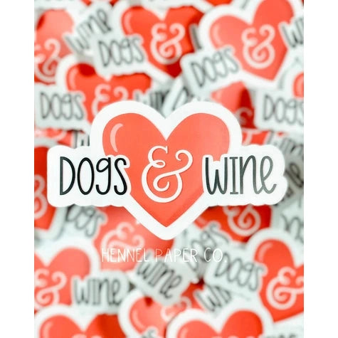Dog's And Wine (Sticker)-Your Private Bar