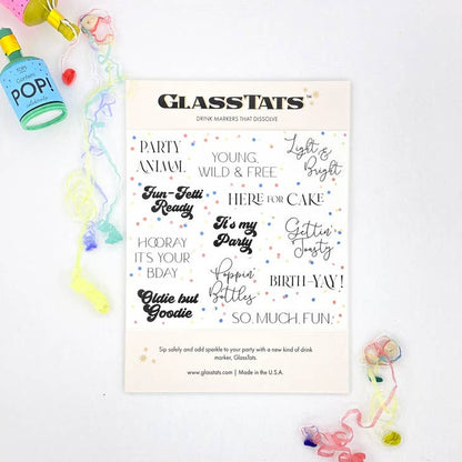 GlassTats Drink Markers-Your Private Bar