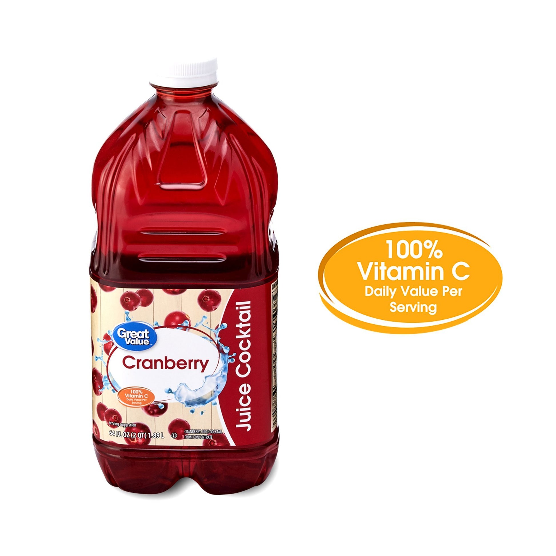 Great Value Cranberry Juice Cocktail, 64 fl oz-Your Private Bar