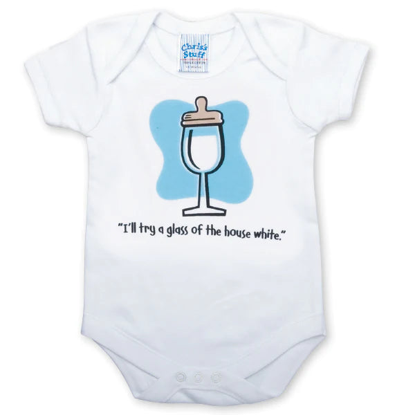 House White Baby Romper-Your Private Bar