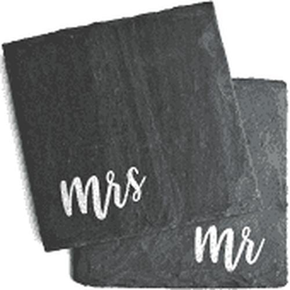 Mr. & Mrs. Slate Coaster-Your Private Bar