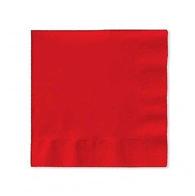 Red Napkins (50ct) (3ply)-Your Private Bar