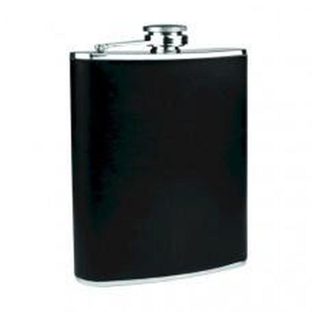 Stainless Steel Black Hip Flask-Your Private Bar