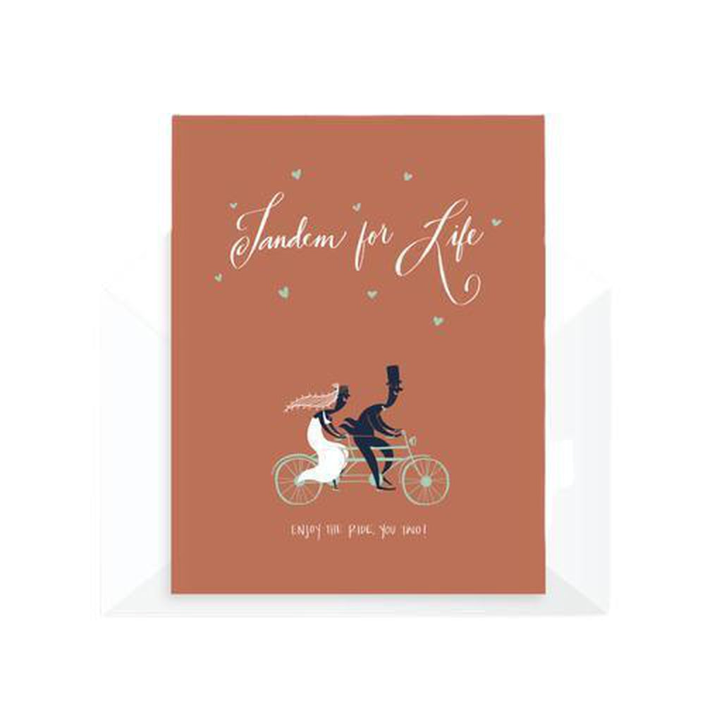 Tandem For Life Wedding Card-Your Private Bar