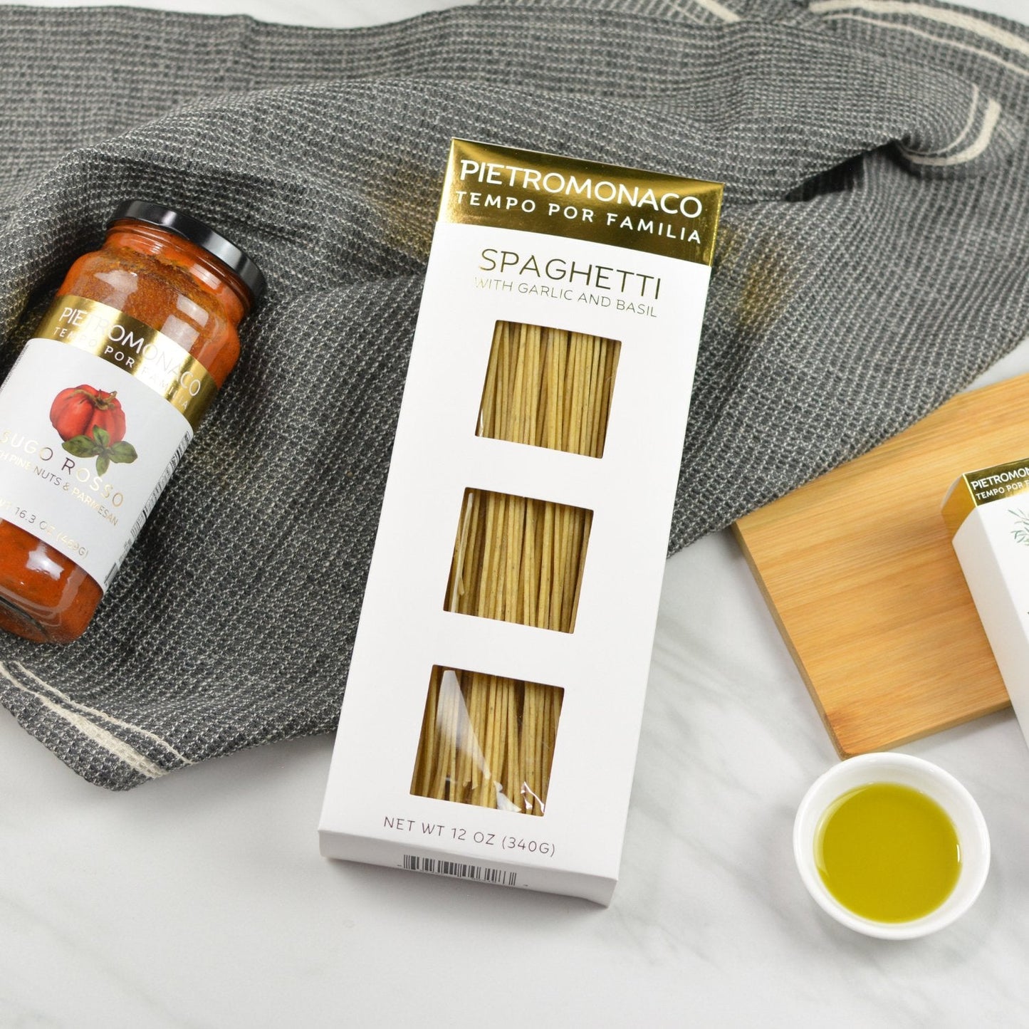 Pietromonaco Garlic & Basil Spaghetti - Jocelyn & Co. Drop Ship